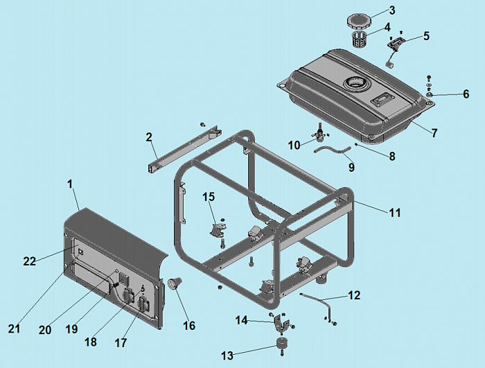 2 БАК ГЕНЕРАТОР CHAMPION GG3301C