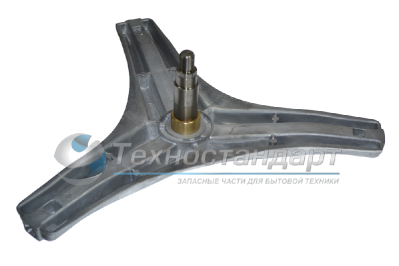 Крестовина барабана стиральной машины LG, лучи 24,5 см, вал 10,7 см, крепление под гайку, код 4434ER1004B, замена 4434ER1007A, латунная втулка